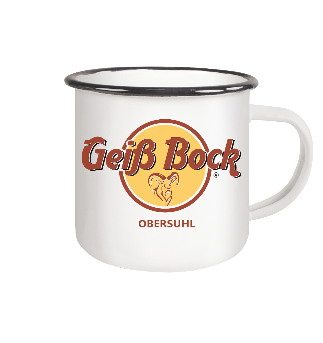 Tassen, Mugs, Bottles etc. - Emaille Tasse (Black)