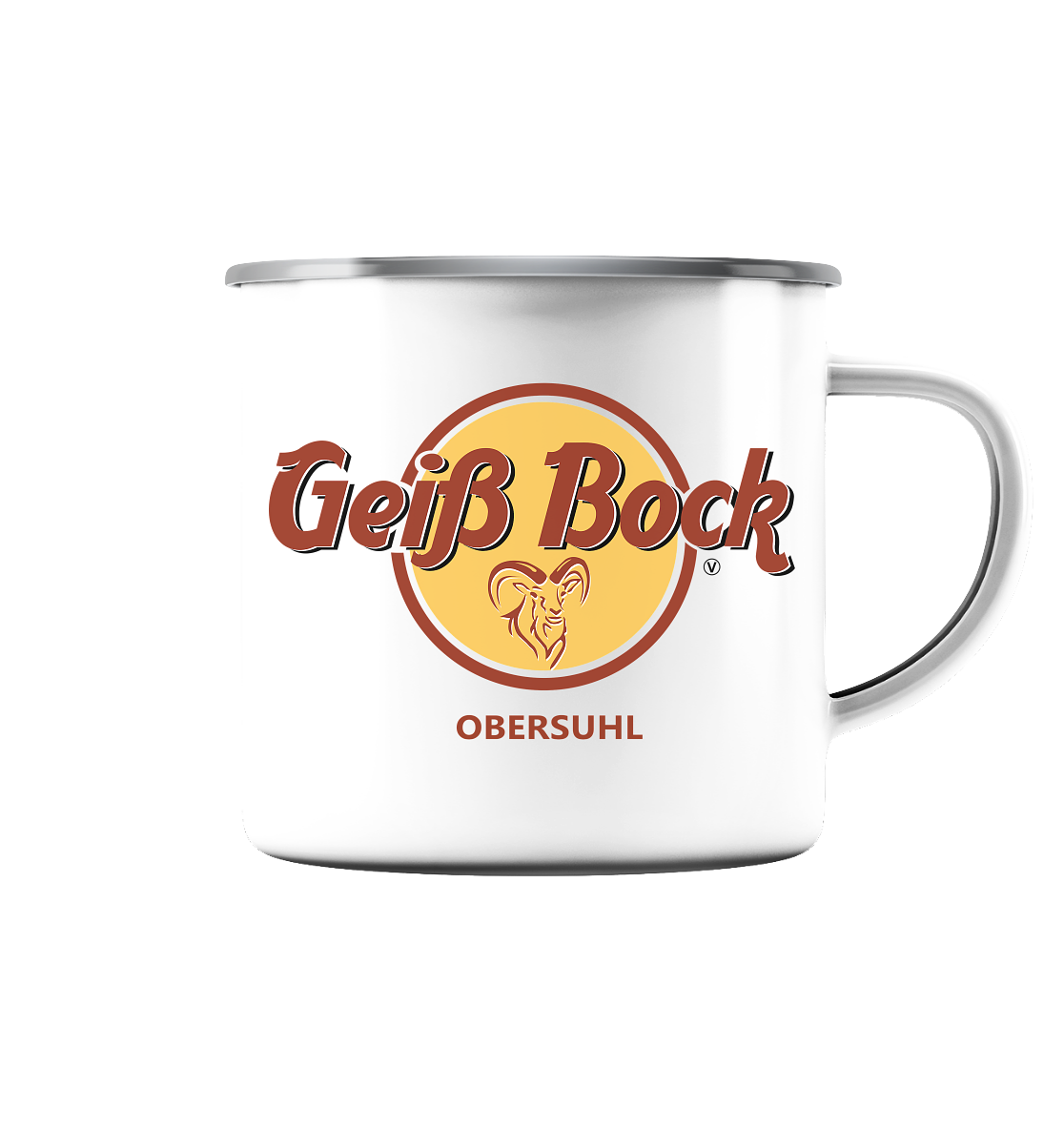 Tassen, Mugs, Bottles etc. - Emaille Tasse (Silber)